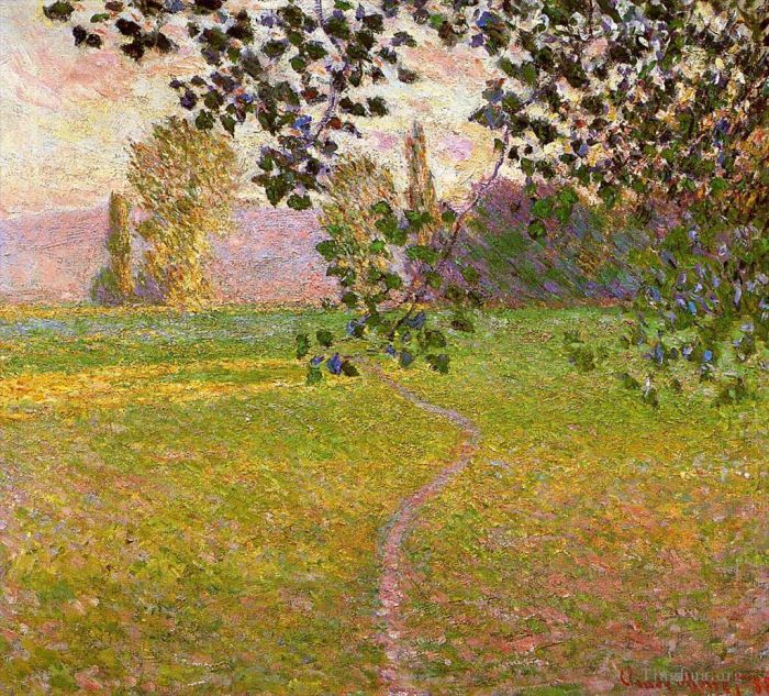 克劳德·莫奈 的油画作品 -  《吉维尼早晨风景》
