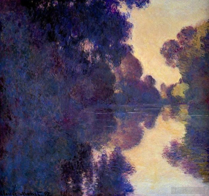 克劳德·莫奈 的油画作品 -  《塞纳河的早晨晴朗天气,II》