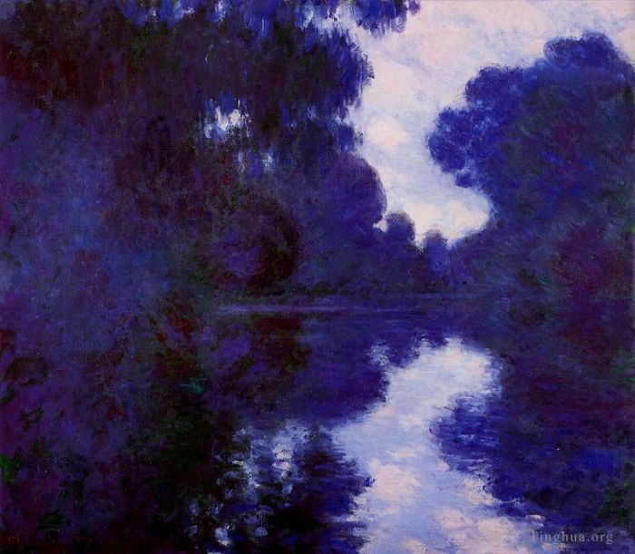 克劳德·莫奈 的油画作品 -  《塞纳河的早晨晴朗的天气》