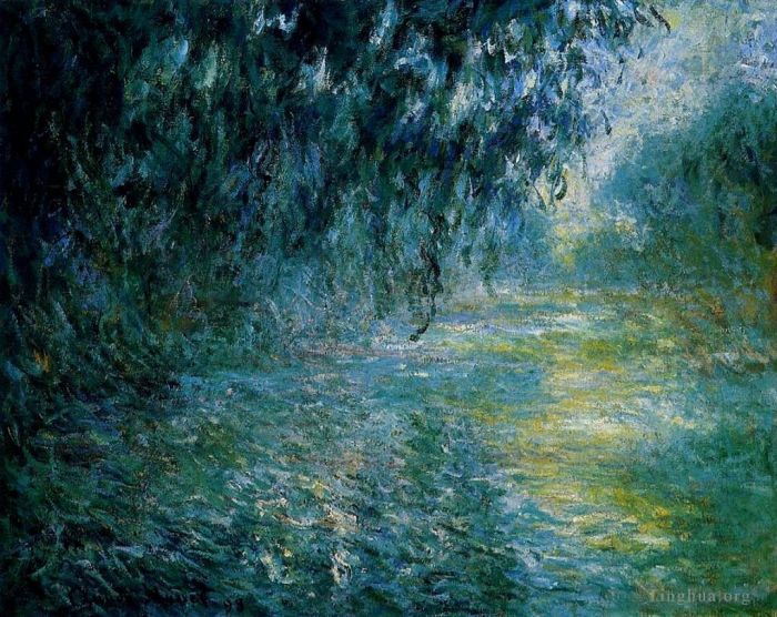 克劳德·莫奈 的油画作品 -  《雨中塞纳河的早晨》