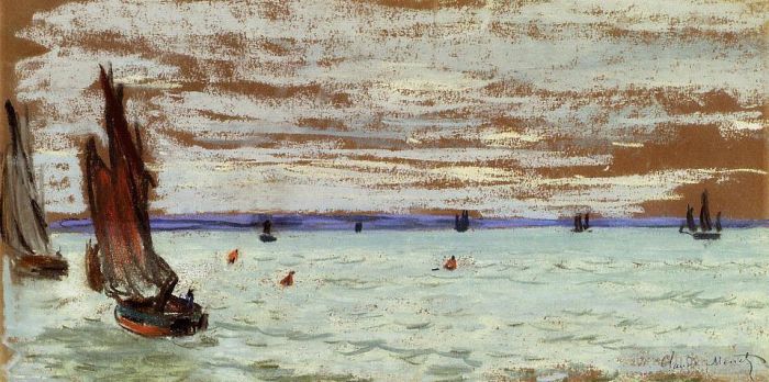 克劳德·莫奈 的油画作品 -  《开放海域》