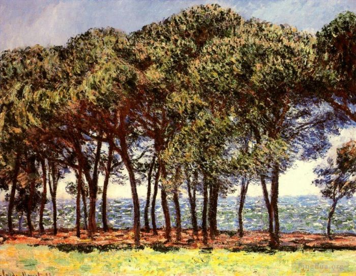 克劳德·莫奈 的油画作品 -  《安提布角的松树》