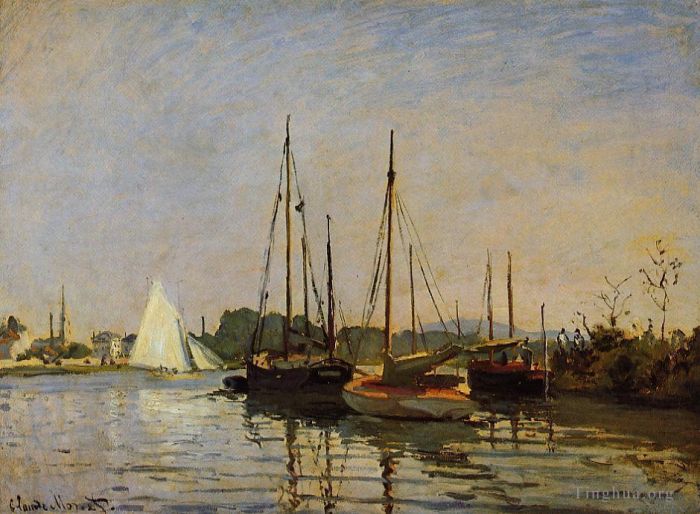 克劳德·莫奈 的油画作品 -  《游船》
