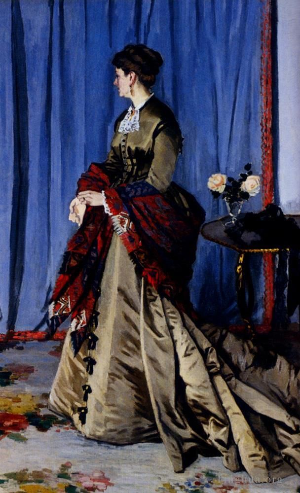 克劳德·莫奈 的油画作品 -  《高迪伯特夫人的肖像》