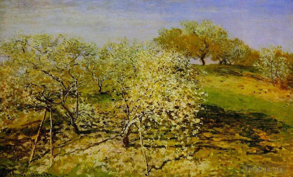 克劳德·莫奈作品《春天又名苹果树盛开》