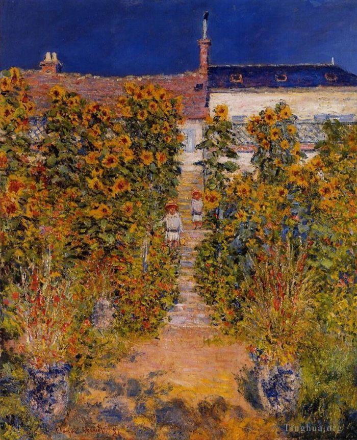 克劳德·莫奈 的油画作品 -  《维特伊的艺术家花园》