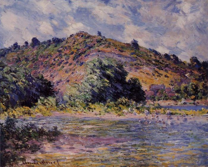 克劳德·莫奈 的油画作品 -  《维勒港的塞纳河畔》