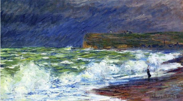 克劳德·莫奈 的油画作品 -  《费康海滩》