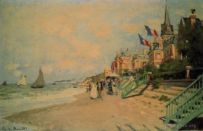 克劳德·莫奈 的油画作品 -  《特鲁维尔,II,号海滩》