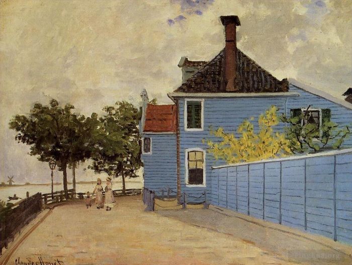 克劳德·莫奈 的油画作品 -  《赞丹蓝屋》
