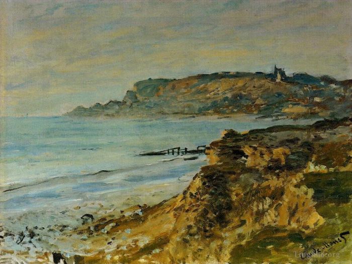 克劳德·莫奈 的油画作品 -  《圣阿德雷斯悬崖》