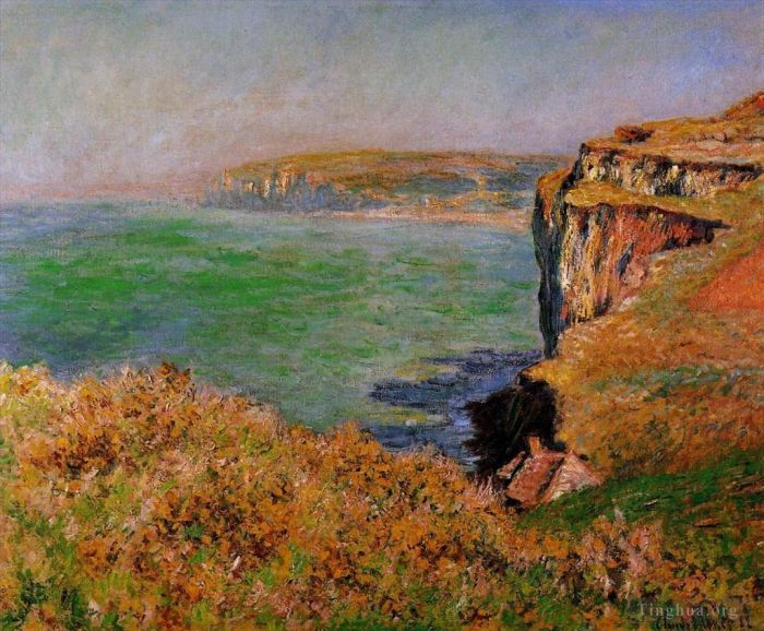 克劳德·莫奈 的油画作品 -  《瓦伦日维尔悬崖》