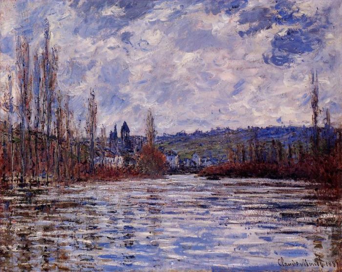 克劳德·莫奈 的油画作品 -  《维特伊塞纳河洪水》