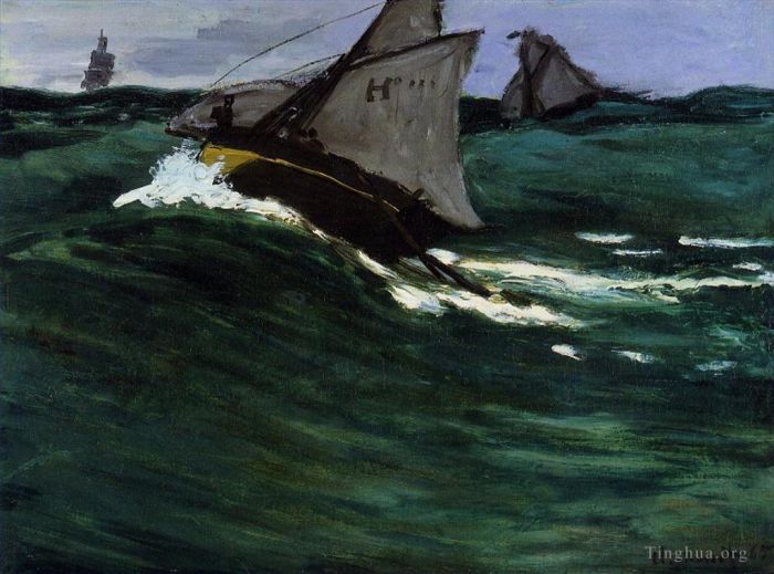 克劳德·莫奈 的油画作品 -  《绿色浪潮》