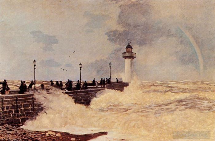 克劳德·莫奈 的油画作品 -  《勒阿弗尔,II,码头》