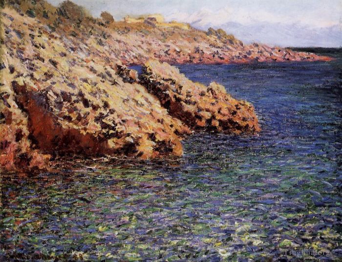 克劳德·莫奈 的油画作品 -  《地中海又名,Cam,d,Antibes》
