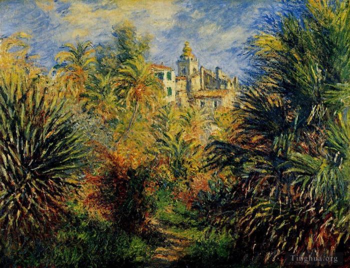克劳德·莫奈 的油画作品 -  《博尔迪盖拉二世的莫雷诺花园》