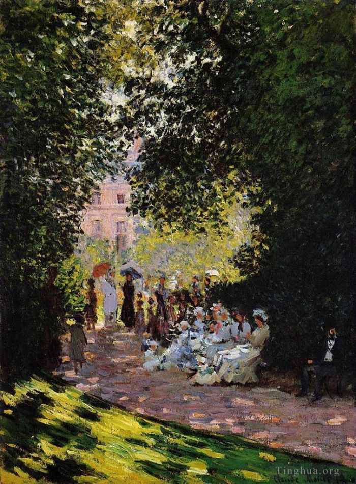 克劳德·莫奈 的油画作品 -  《蒙索公园》