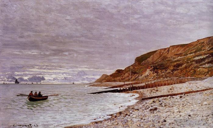 克劳德·莫奈 的油画作品 -  《翁弗勒尔角》
