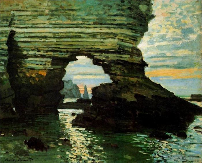 克劳德·莫奈 的油画作品 -  《阿蒙特埃特尔塔门》