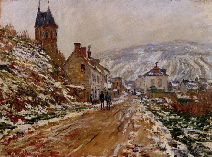 克劳德·莫奈 的油画作品 -  《维特伊冬季之路》