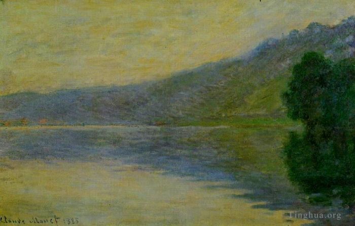 克劳德·莫奈 的油画作品 -  《维勒港塞纳河蓝色效果》