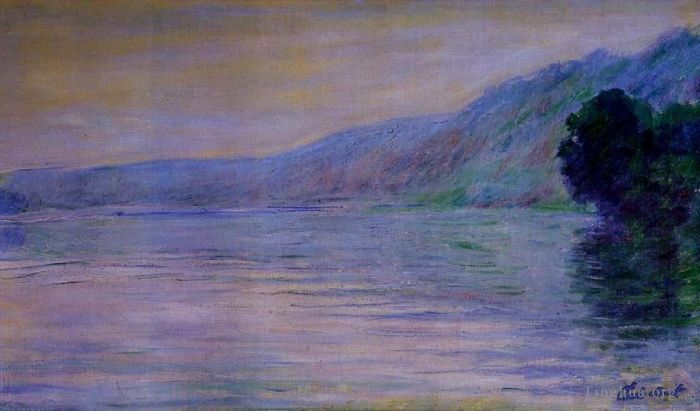 克劳德·莫奈 的油画作品 -  《维勒兹港和谐的塞纳河蓝色》