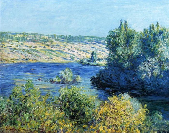 克劳德·莫奈 的油画作品 -  《维特伊二世的塞纳河》
