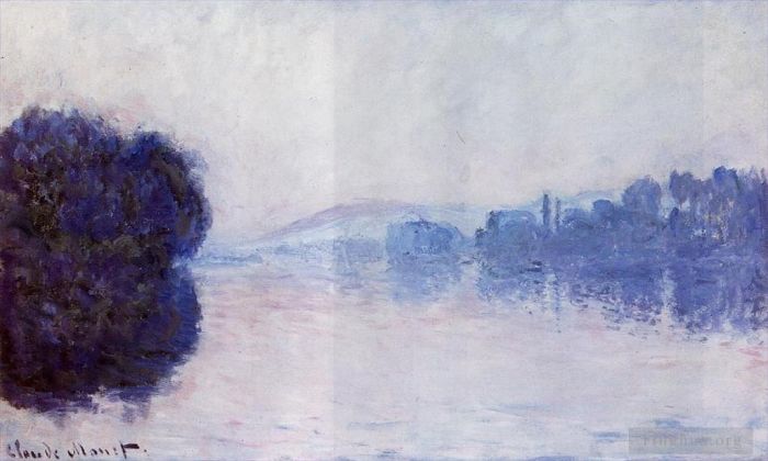 克劳德·莫奈 的油画作品 -  《弗农附近的塞纳河》