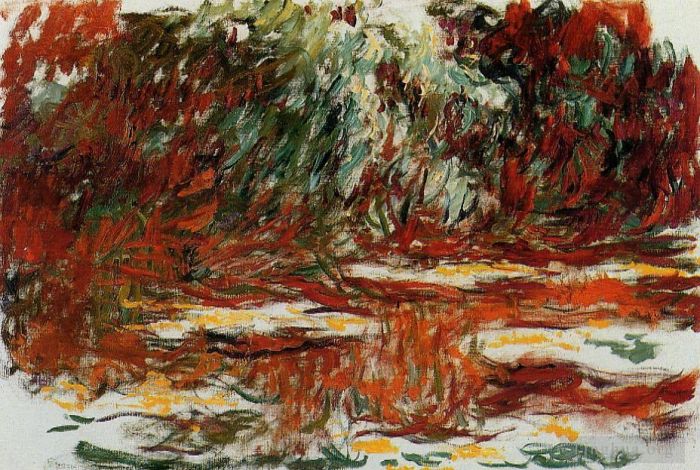 克劳德·莫奈 的油画作品 -  《睡莲池,1919》