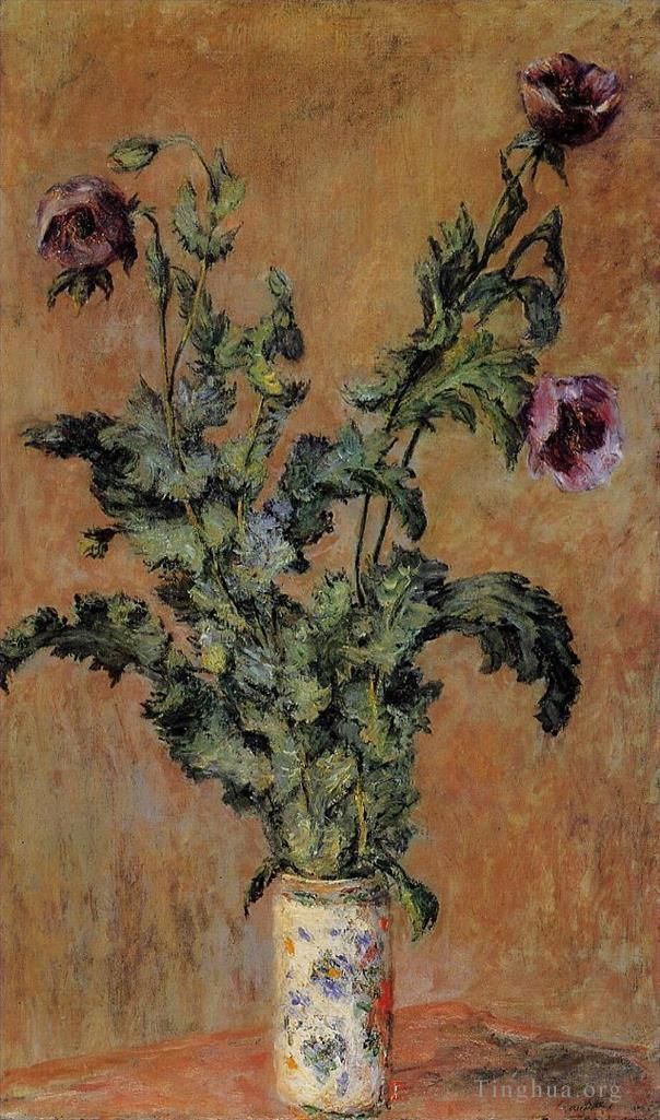 克劳德·莫奈 的油画作品 -  《罂粟花瓶》