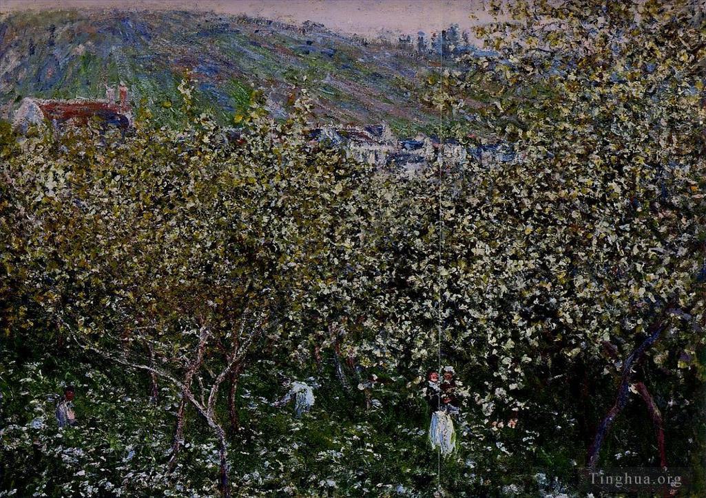 克劳德·莫奈作品《维特伊开花的李子树》