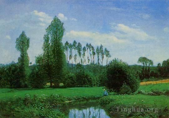 克劳德·莫奈 的油画作品 -  《鲁埃勒附近的景观》
