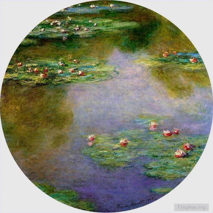 克劳德·莫奈 的油画作品 -  《睡莲,1907》