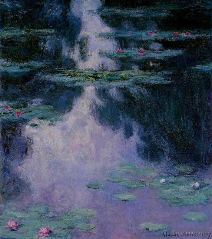 克劳德·莫奈 的油画作品 -  《睡莲,iv》