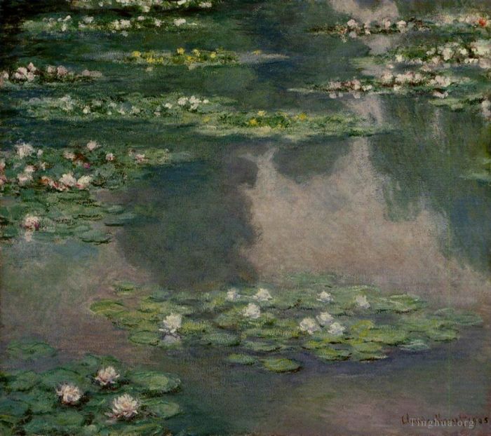 克劳德·莫奈 的油画作品 -  《睡莲,XII》