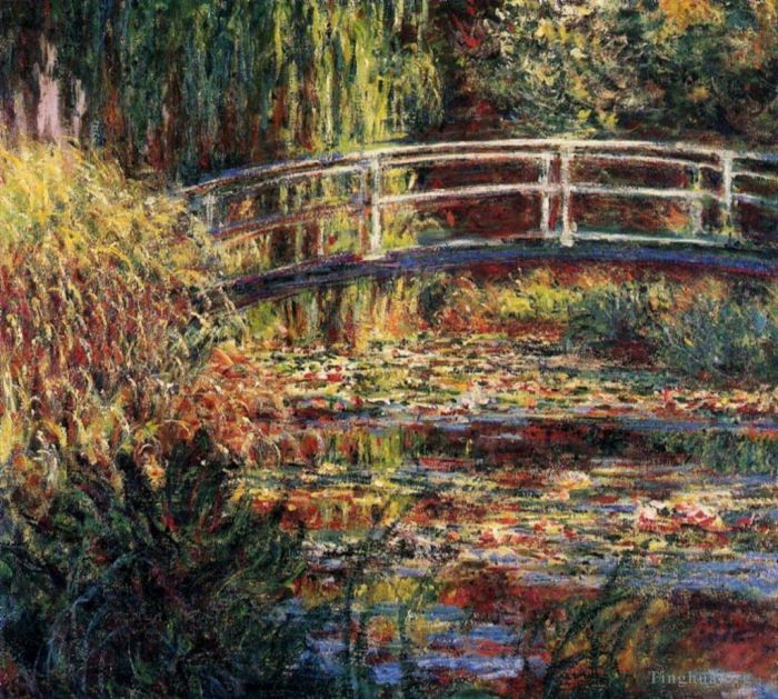 克劳德·莫奈 的油画作品 -  《睡莲池玫瑰交响曲》
