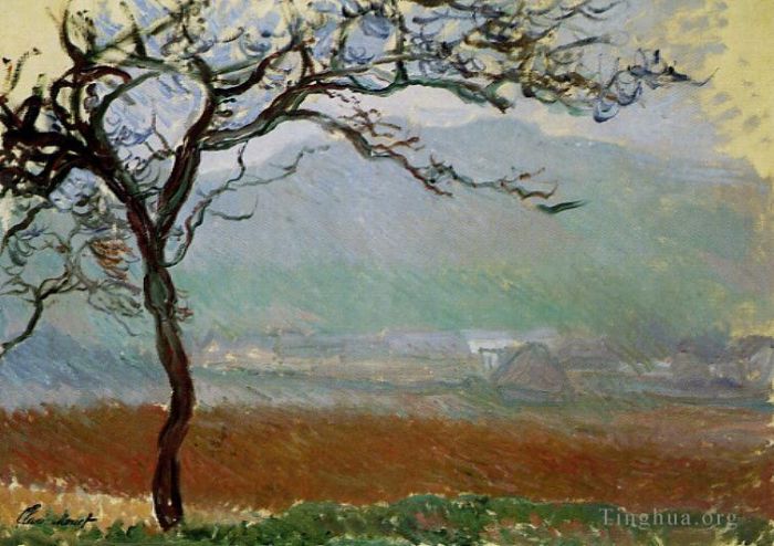 克劳德·莫奈 的各类绘画作品 -  《吉维尼的风景》