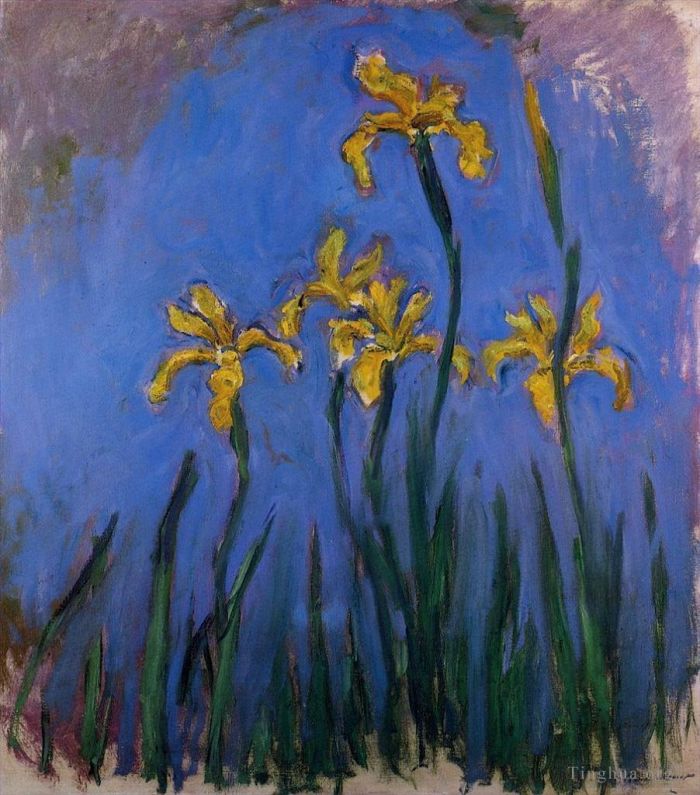 克劳德·莫奈 的各类绘画作品 -  《黄色鸢尾花,iii》
