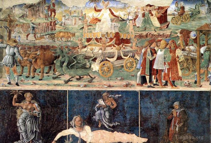 科西莫·图拉 的各类绘画作品 -  《谷神星八月胜利的寓言》