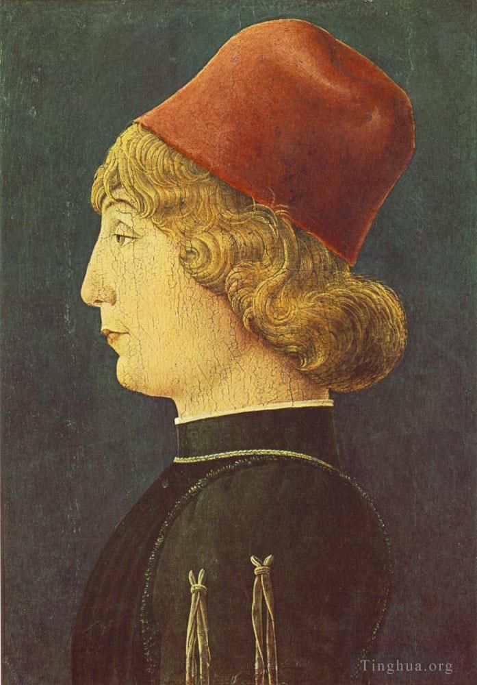 科西莫·图拉 的各类绘画作品 -  《一个年轻人的肖像》