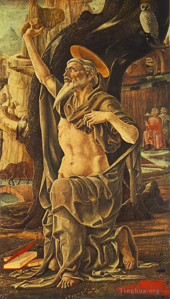 科西莫·图拉 的各类绘画作品 -  《圣杰罗姆》