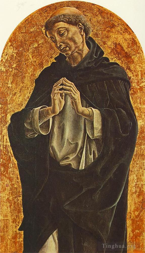 科西莫·图拉 的各类绘画作品 -  《圣多米尼克》