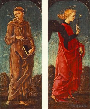 艺术家科西莫·图拉作品《阿西西的圣弗朗西斯和宣布天使》