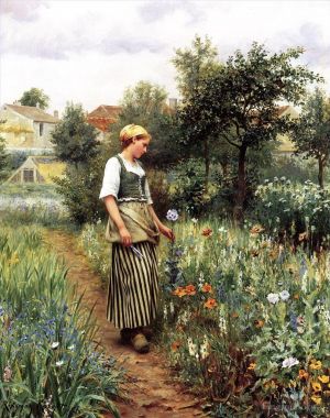 艺术家丹尼尔·里奇韦·奈特作品《在花园里》