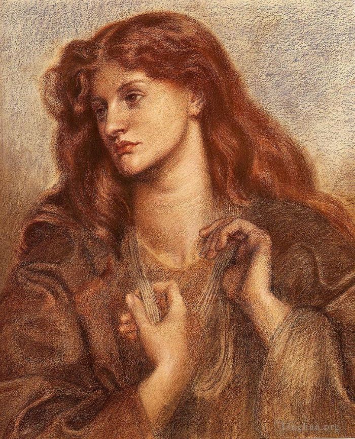 但丁·加布里尔·罗赛蒂 的油画作品 -  《亚历克萨·威尔丁》