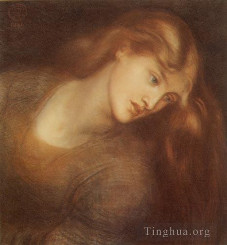 但丁·加布里尔·罗赛蒂 的油画作品 -  《水母美杜莎》