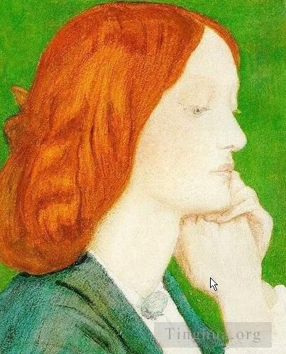 但丁·加布里尔·罗赛蒂 的油画作品 -  《伊丽莎白·西达尔》