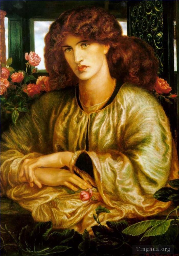 但丁·加布里尔·罗赛蒂 的油画作品 -  《费内斯特拉夫人》