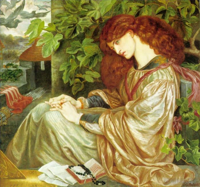 但丁·加布里尔·罗赛蒂 的油画作品 -  《拉皮亚·德·托洛美》
